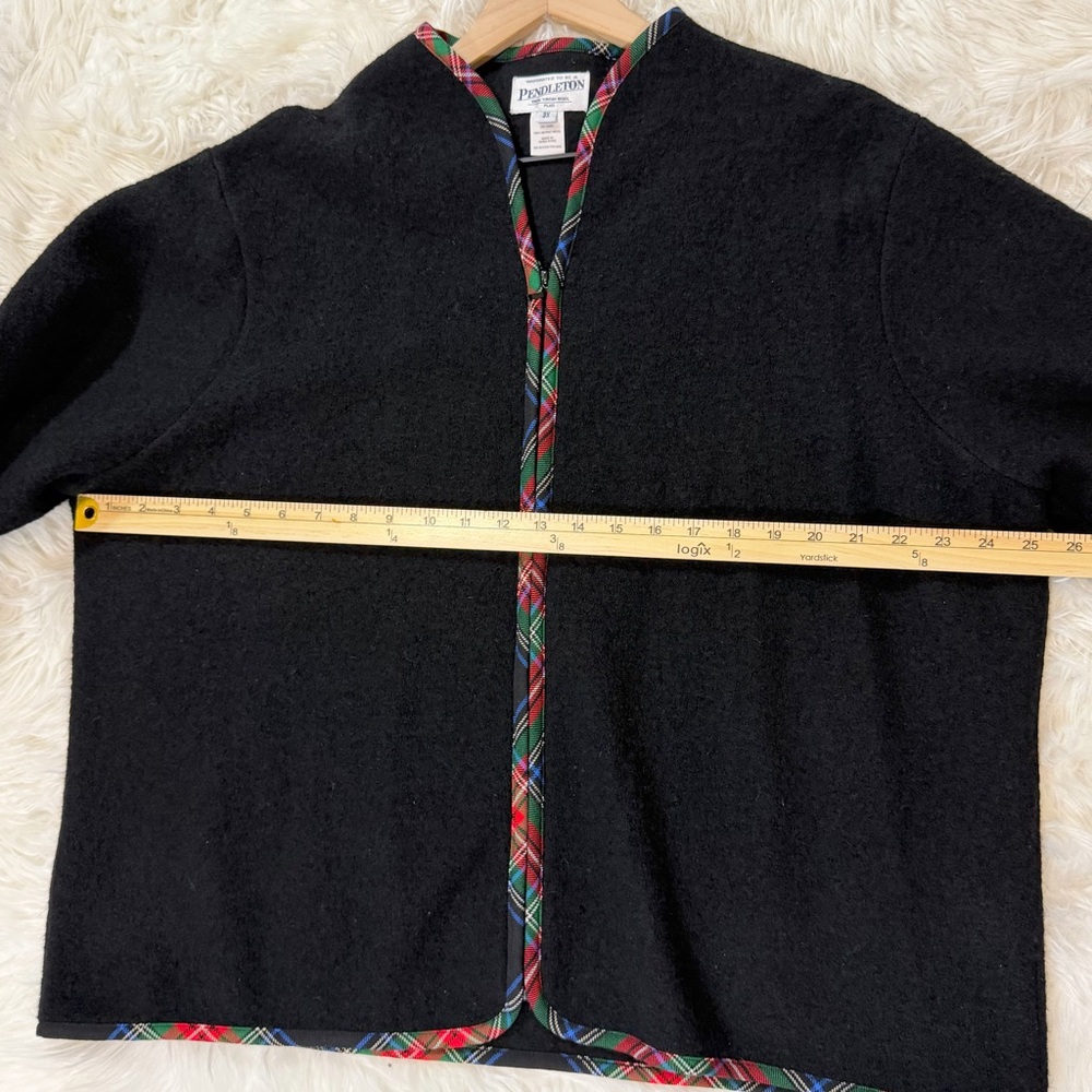 Pendleton Virgin Wool Full Front Zip Cardigan Swe… - image 7
